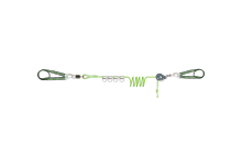 Ligne de vie temporaire horizontale CROSS LINE 1 pour 4 utilisateurs, avec 4 navettes - KRATOS SAFETY Ligne de vie temporaire horizontale CROSS LINE 1 pour 4 utilisateurs, avec 4 navettes - KRATOS SAFETY